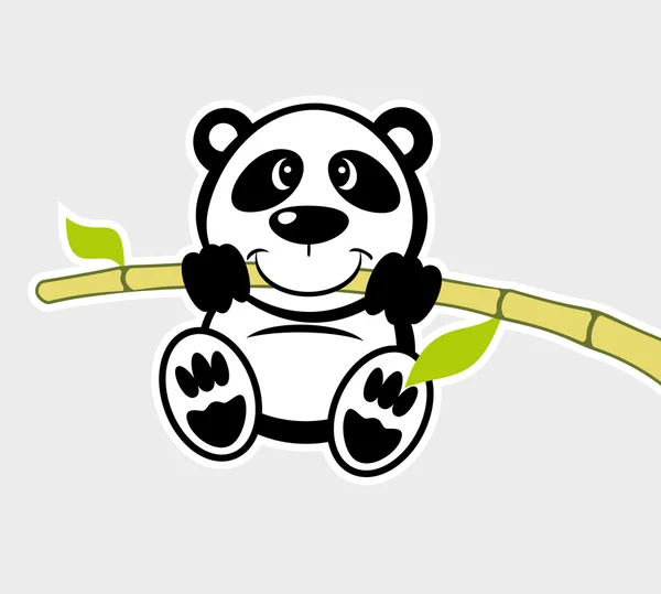 Zeichentricktier Panda — Stockvektor