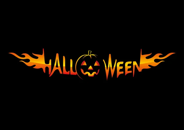 Halloween holiday inscription — Stock Vector