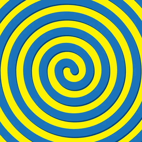 Blue and Yellow spiral — Stock Vector