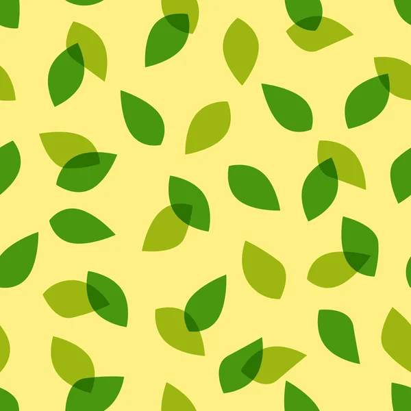 Бесшовный рисунок естественных листьев — стоковый вектор
