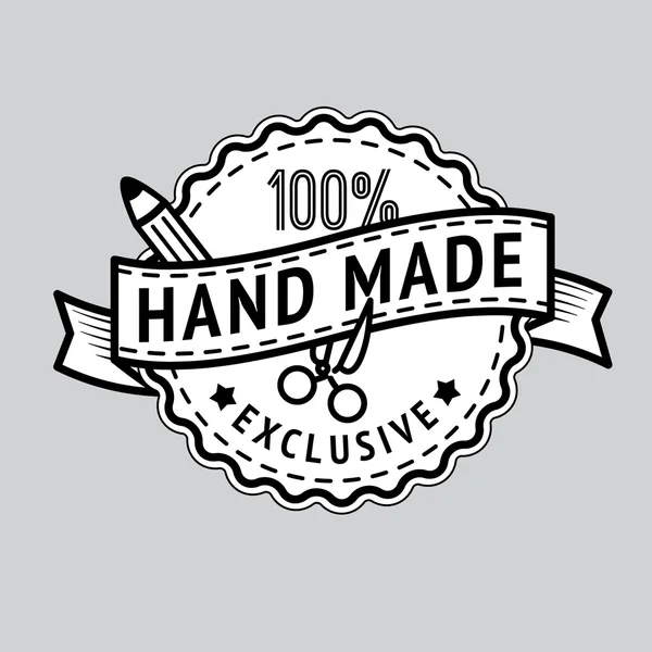 Hand made stamp — Stock Vector