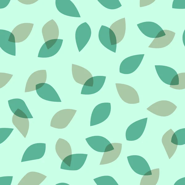 Modèle de feuilles naturelles sans couture — Image vectorielle