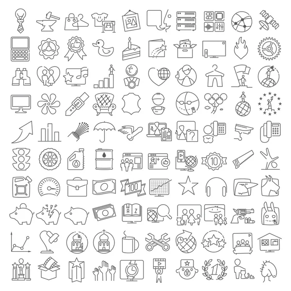 Miscellaneous  line icons set — Stock Vector
