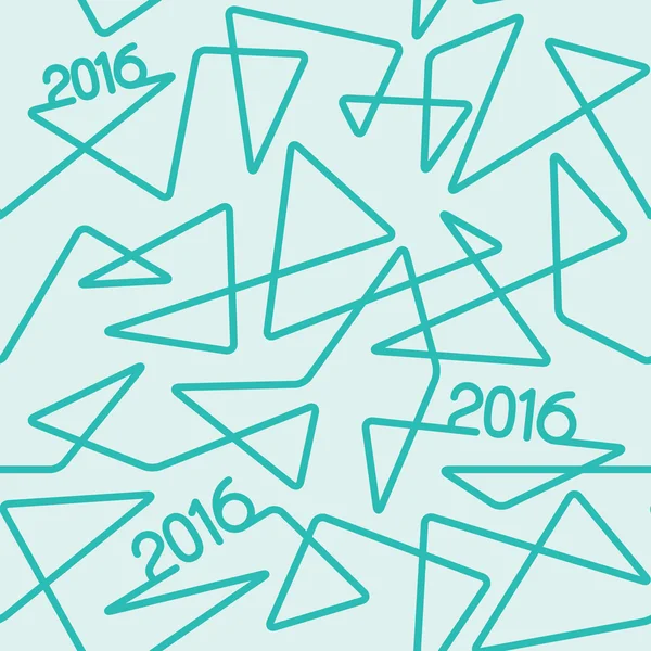 2016 año patrón lineal — Archivo Imágenes Vectoriales