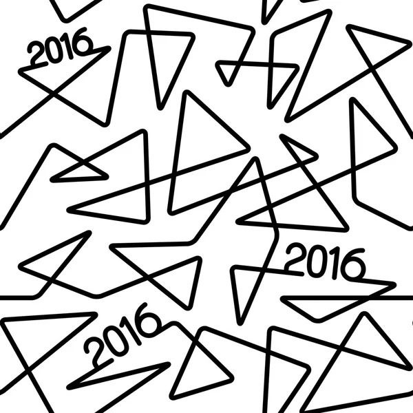 2016 ano padrão linear — Vetor de Stock