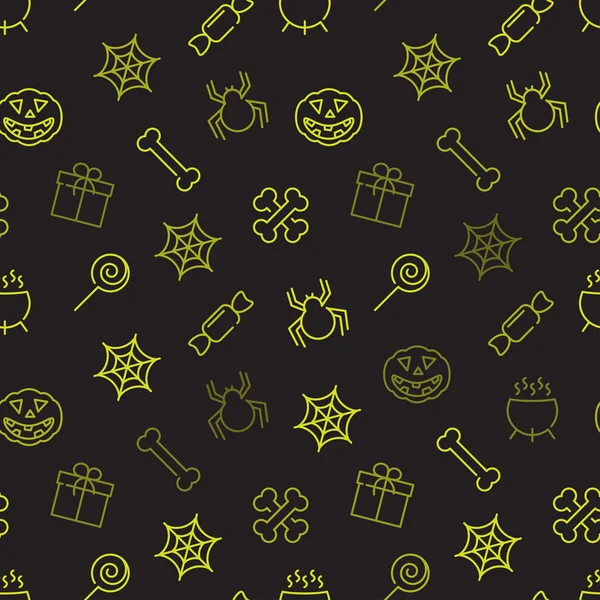 Fondo sin costuras de Halloween — Archivo Imágenes Vectoriales