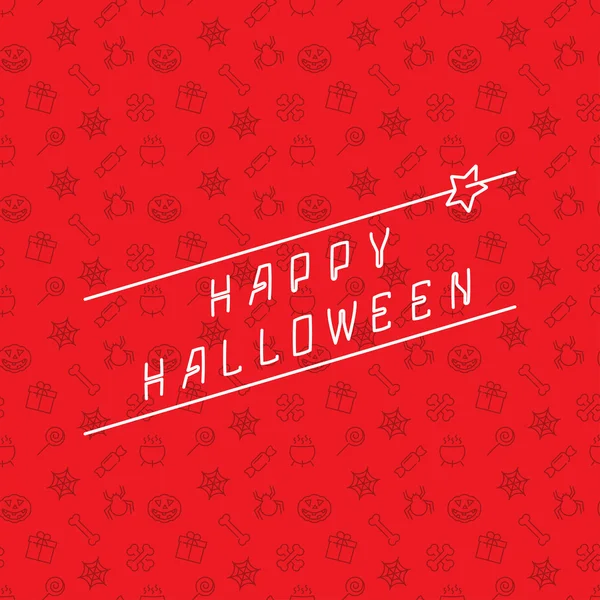 Halloween bakgrund med inskription — Stock vektor