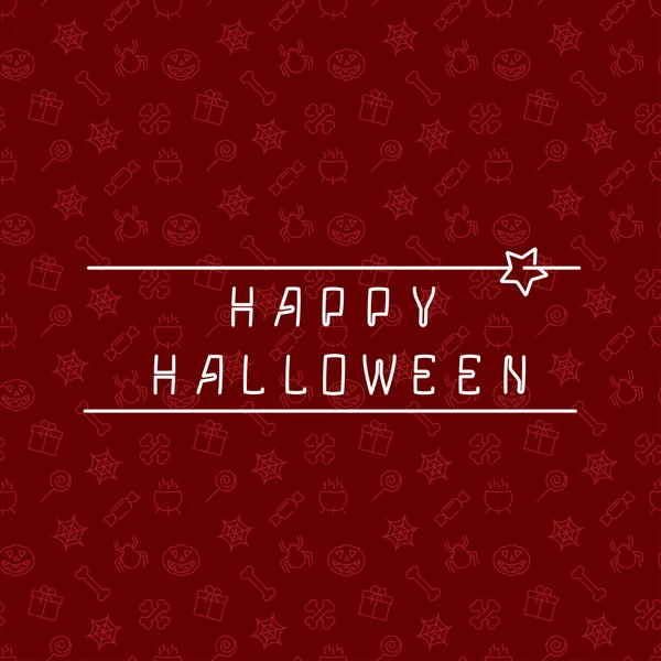 Fond Halloween avec inscription — Image vectorielle