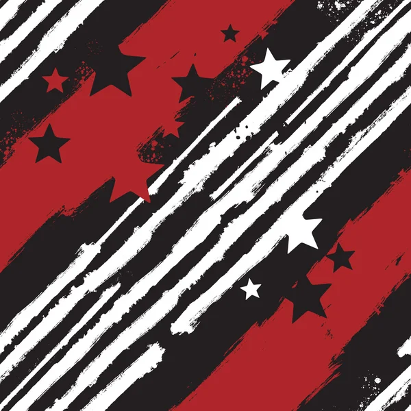 Stars and Stripes seamless pattern — Stock Vector