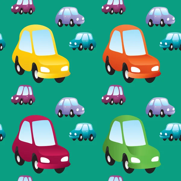 Coches de juguete bebé — Vector de stock