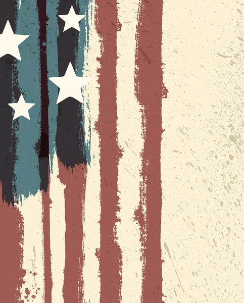 Amerikan grunge bayrağı — Stok Vektör