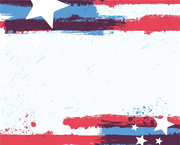 Bandera grunge americana — Vector de stock