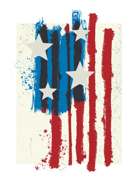 American grunge flag — Stock Vector