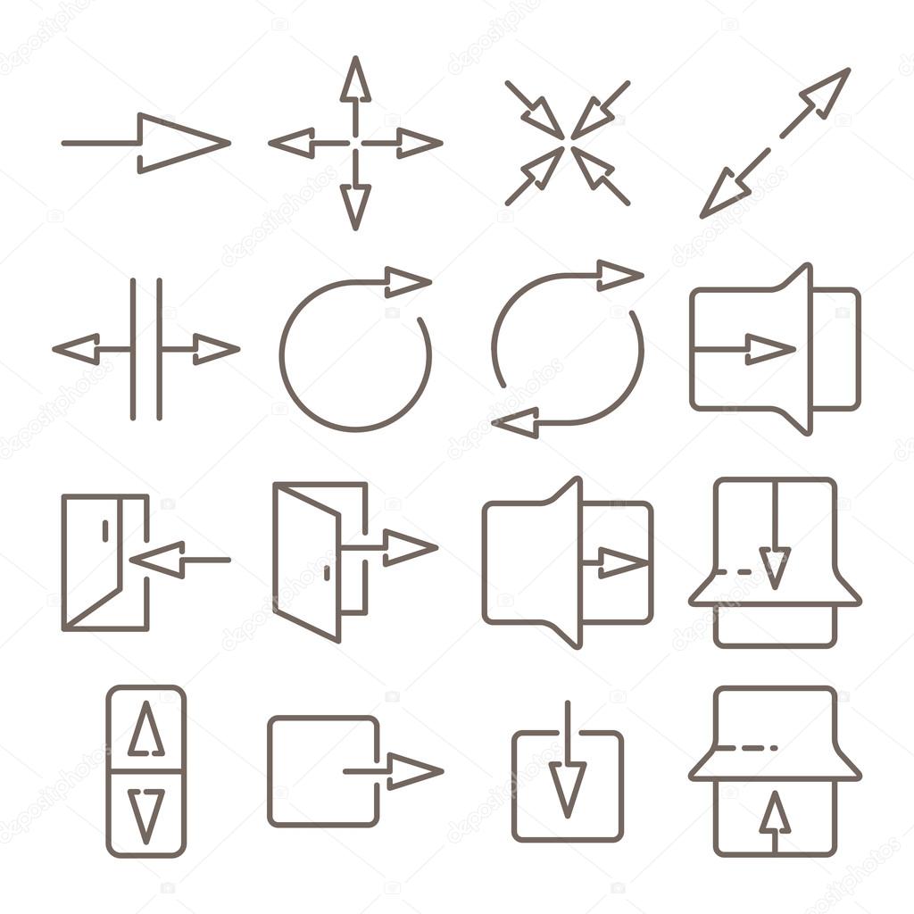Vector arrows for navigation