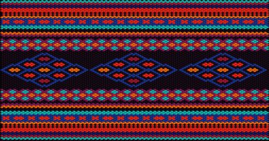  Latin Amerika 'daki insanların ve ülkelerin geleneksel bir süsü. Zengin renklerin dikkat ve zenginlik çektiği bir yer. Giysiler için kumaşlara işlenmiş kadın halıları. Nakışlar.