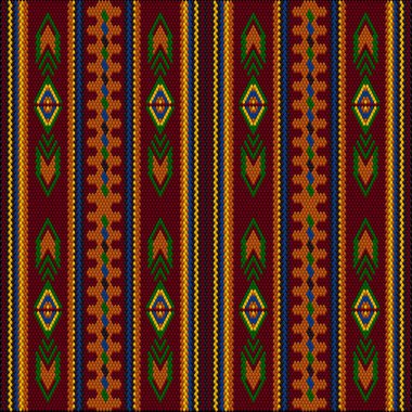  Latin Amerika 'daki insanların ve ülkelerin geleneksel bir süsü. Zengin renklerin dikkat ve zenginlik çektiği bir yer. Giysiler için kumaşlara işlenmiş kadın halıları. Nakışlar.