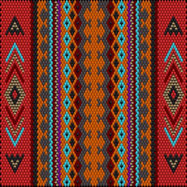 Doymuş renklerin şans ve zenginliği çektiği Asya halkları ve ülkelerinin geleneksel bir süsü. Giysiler için kumaşlara işlenmiş kadın halıları. Nakış desenleri. 