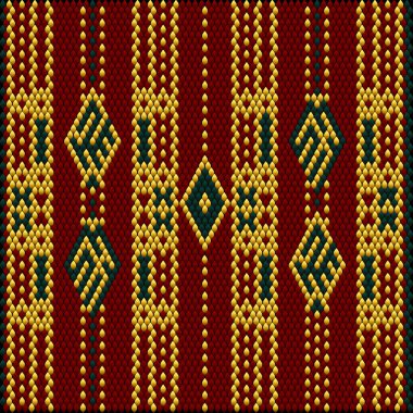 Doymuş renklerin şans ve zenginliği çektiği Asya halkları ve ülkelerinin geleneksel bir süsü. Giysiler için kumaşlara işlenmiş kadın halıları. Nakış desenleri. 