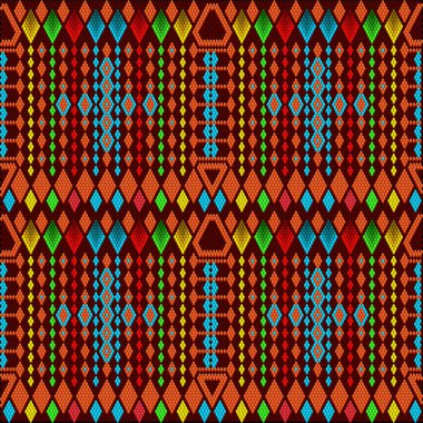  Latin Amerika 'daki insanların ve ülkelerin geleneksel bir süsü. Zengin renklerin dikkat ve zenginlik çektiği bir yer. Giysiler için kumaşlara işlenmiş kadın halıları. Nakışlar.