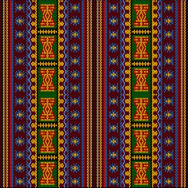  Latin Amerika 'daki insanların ve ülkelerin geleneksel bir süsü. Zengin renklerin dikkat ve zenginlik çektiği bir yer. Giysiler için kumaşlara işlenmiş kadın halıları. Nakışlar.