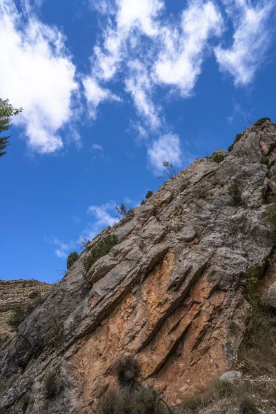 Каменная Гора Красивом Голубом Небе — стоковое фото