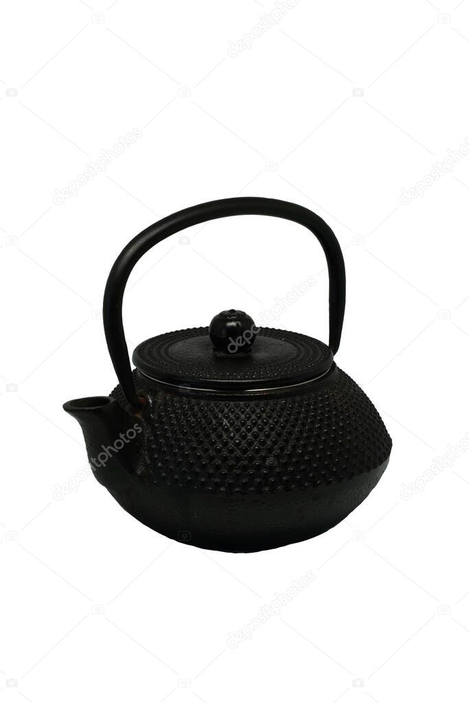 small kettle on white background