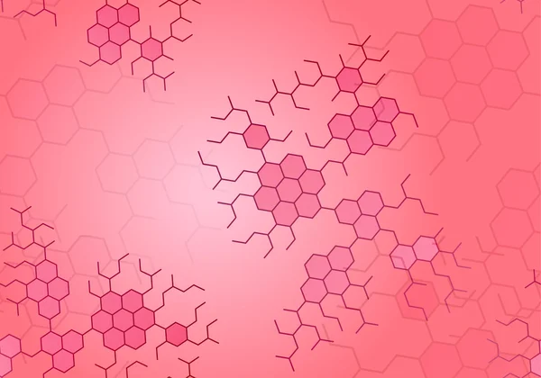 Connectivité abstraite de cellules de fond d'ADN — Image vectorielle