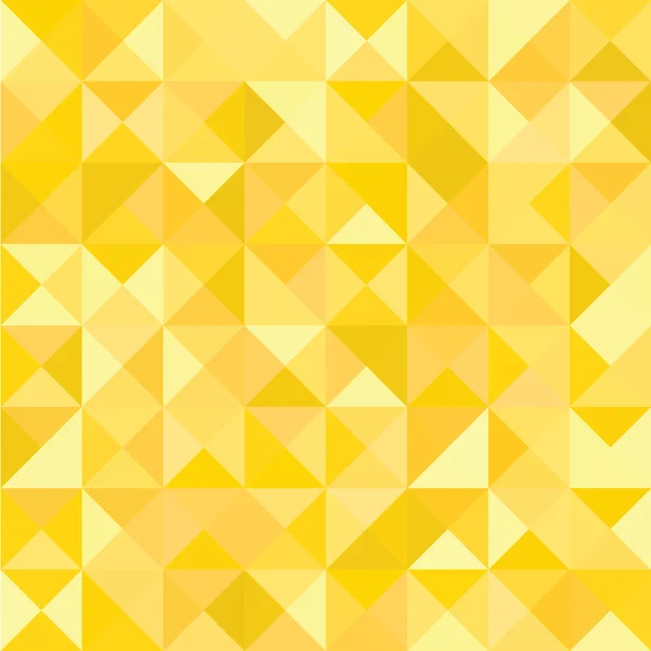 Patrón abstracto amarillo - Triángulo y patrón cuadrado en colores amarillo y naranja — Vector de stock