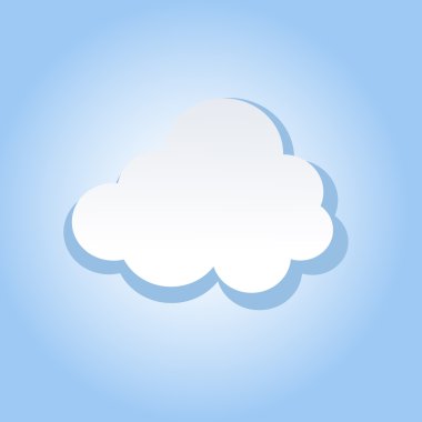 Bulut koleksiyonunun vektör illüstrasyonu