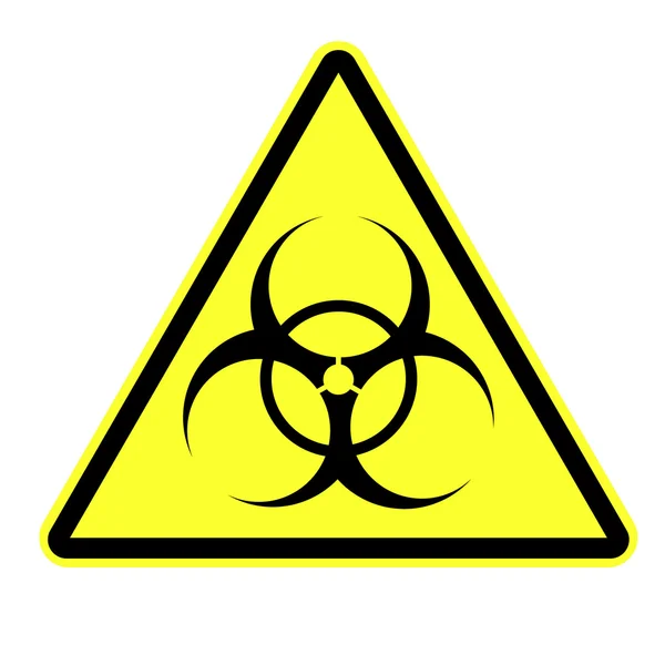 Βιολογικού κινδύνου σύμβολο διάνυσμα σημάδι απομονωθεί — Διανυσματικό Αρχείο