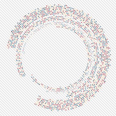 Soyut daire yarı ton