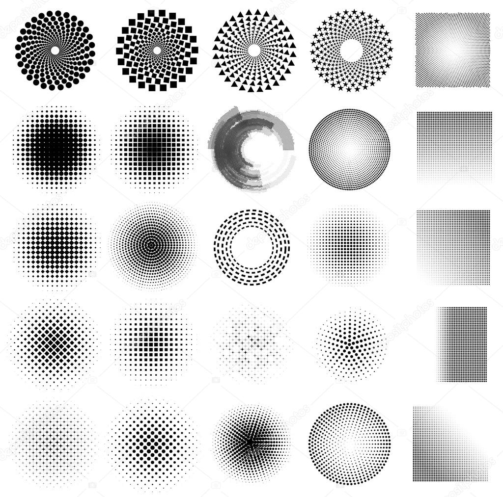 abstract dot set vector