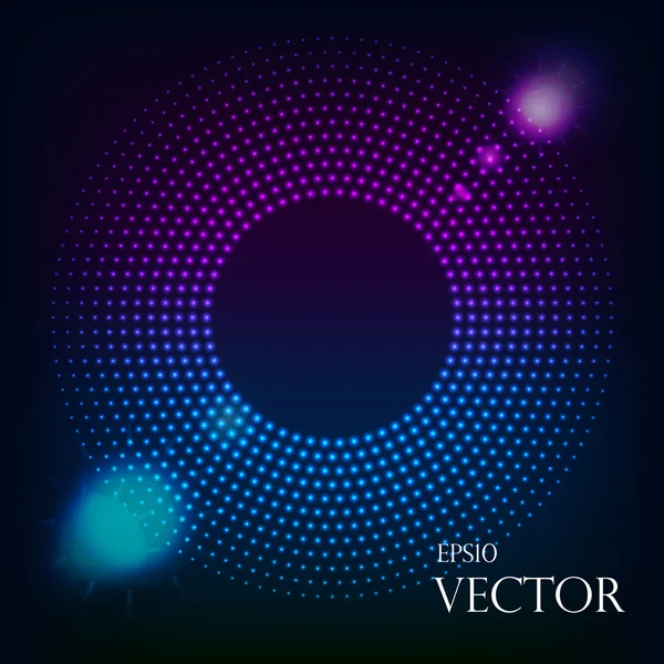 Abstract Technology Blue Circles Background — Stock Vector