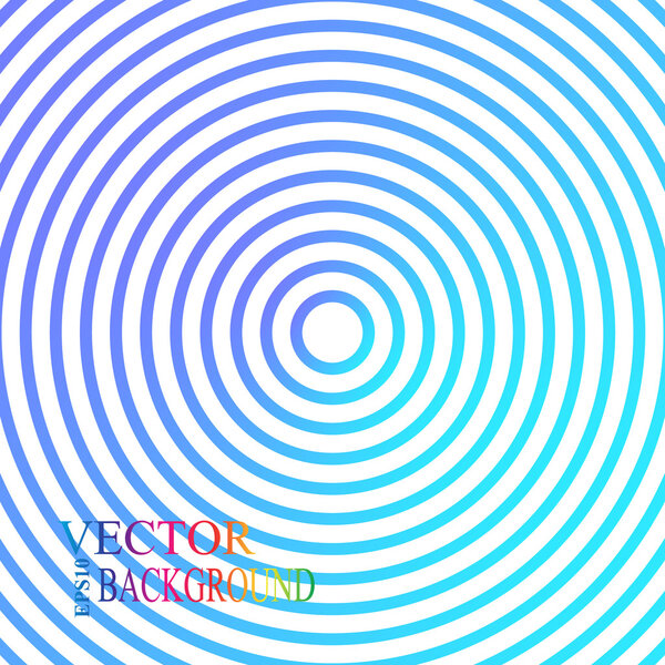 Blue and green metallic background design with concentric circles