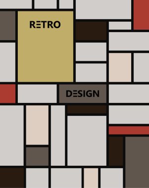 geometrik soyut desen de stijl sanat