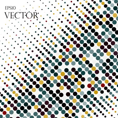 Renkli Daireler bir vektör ile arka plan