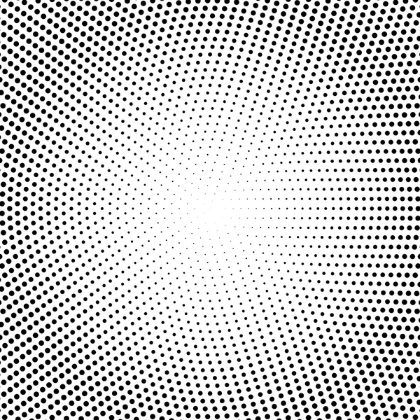 Vector halftone dots. Black dots on white background. — Stock Vector