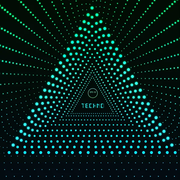 Frontera triangular con efectos de luz. Ilustración vectorial para sus presentaciones empresariales . — Archivo Imágenes Vectoriales