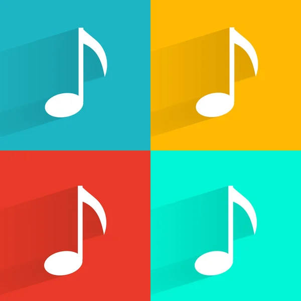 Muziek notities vector set — Stockvector