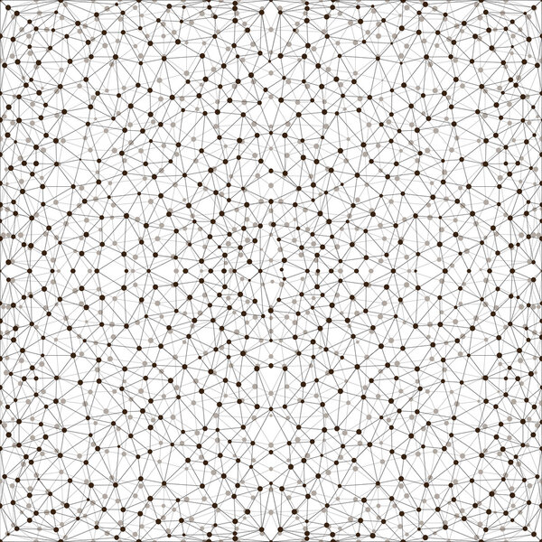 Бесшовная абстрактная треугольная сетка на космическом фоне
