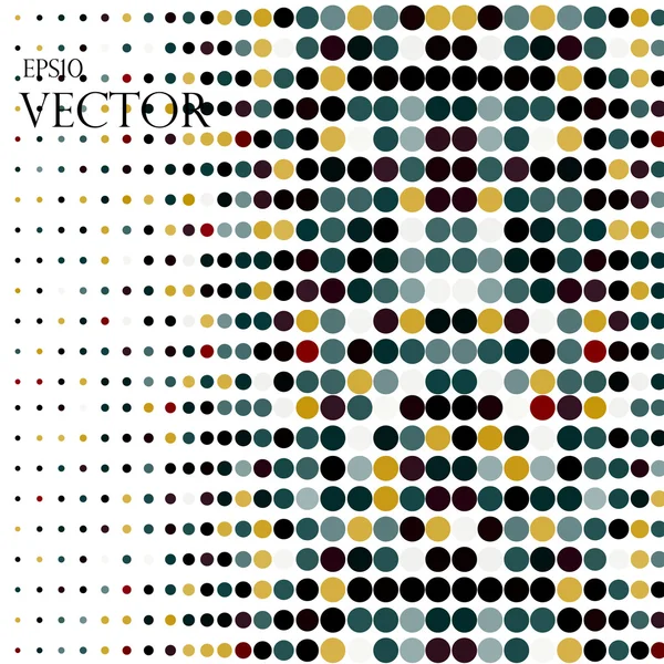 A színes körök egy vektor háttér — Stock Vector