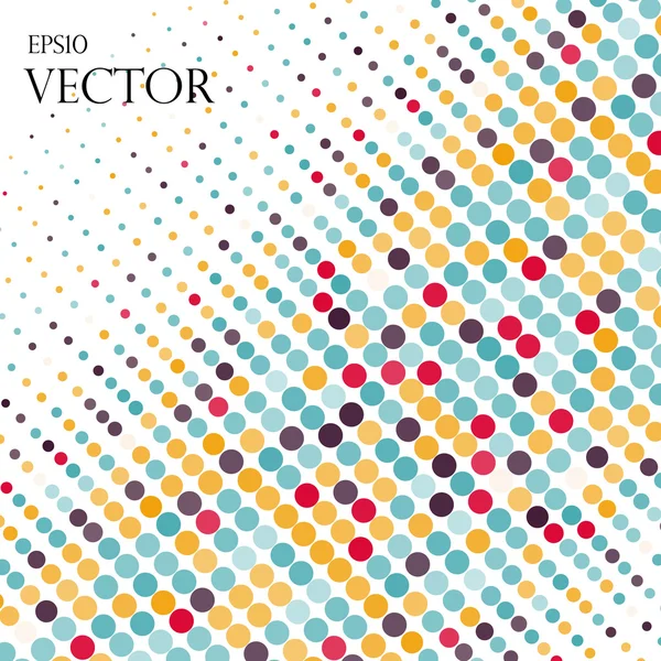 Fondo con los círculos de colores en un vector — Vector de stock