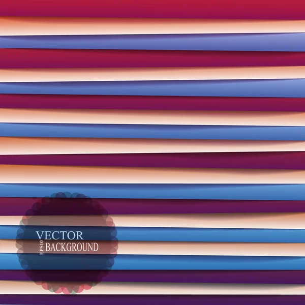 Gekleurd papier lijnen achtergrond. EPS-10 vector-bestand. — Stockvector