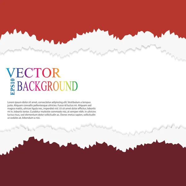 Gescheurd papier vector, gelaagde — Stockvector