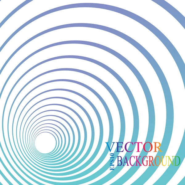 3d perspective circle background. Vector illustration. — Stock Vector