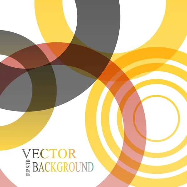 Formas abstractas vector fondo colorido burbujas — Vector de stock