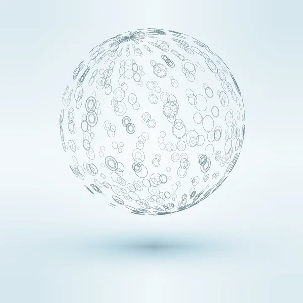 Ilustración vectorial 3D de esfera — Vector de stock