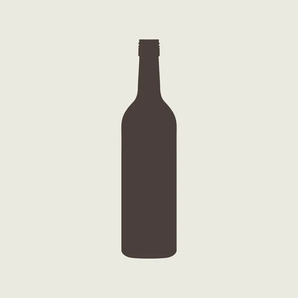 Wine bottle sign set. Bottle icon. — Stock Vector