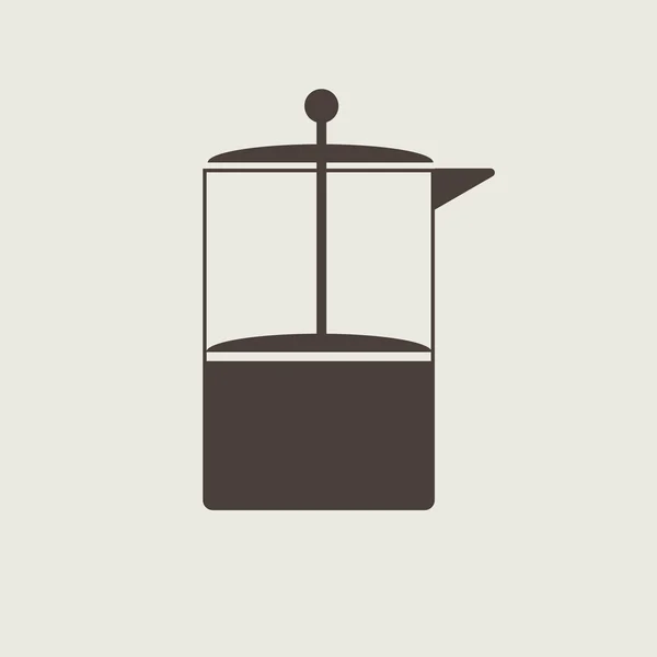 Coffe press vector — Stock Vector