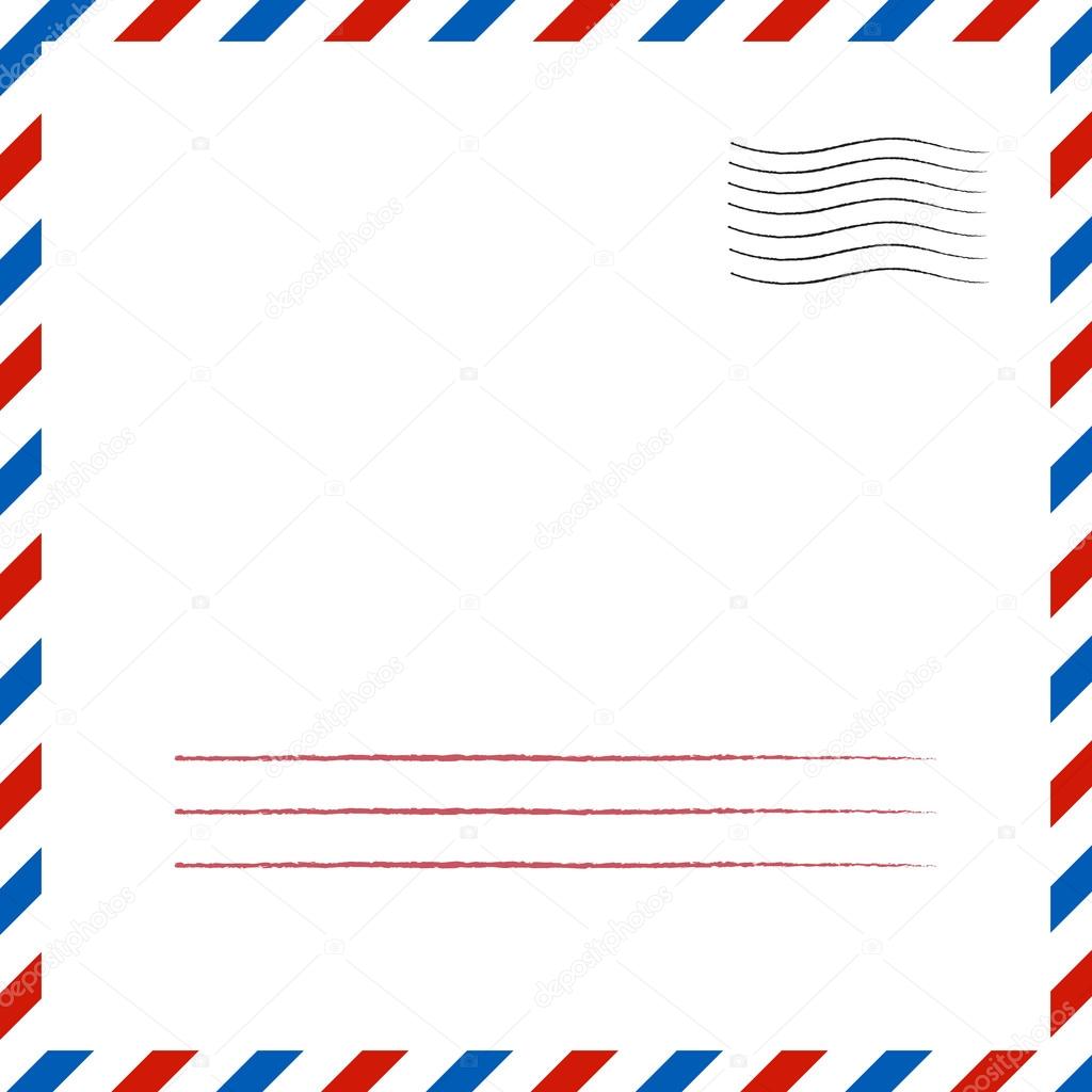 Postal background. Vector illustration.